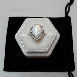 4ct Opal sterling silver ring size 7 NEW w/o tags